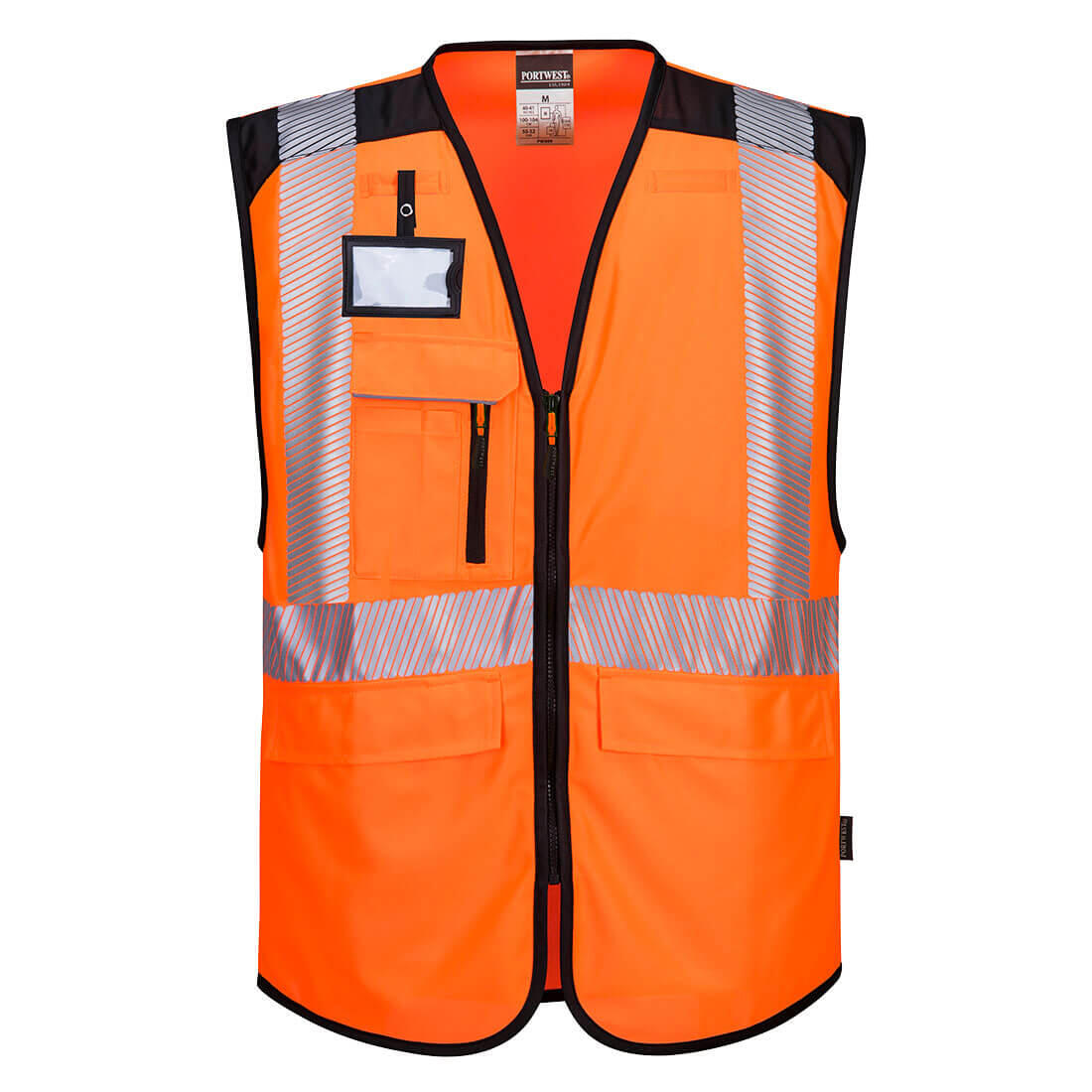 Portwest PW309 PW3 Hi-Vis Executive Vest Orange/Black