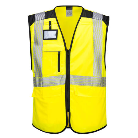 PW309 PW3 Hi-Vis Executive Vest  Yellow/Black