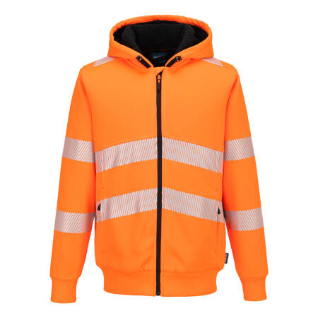 PW321 PW321 Hi-Vis Zipped Winter Hoodie Orange