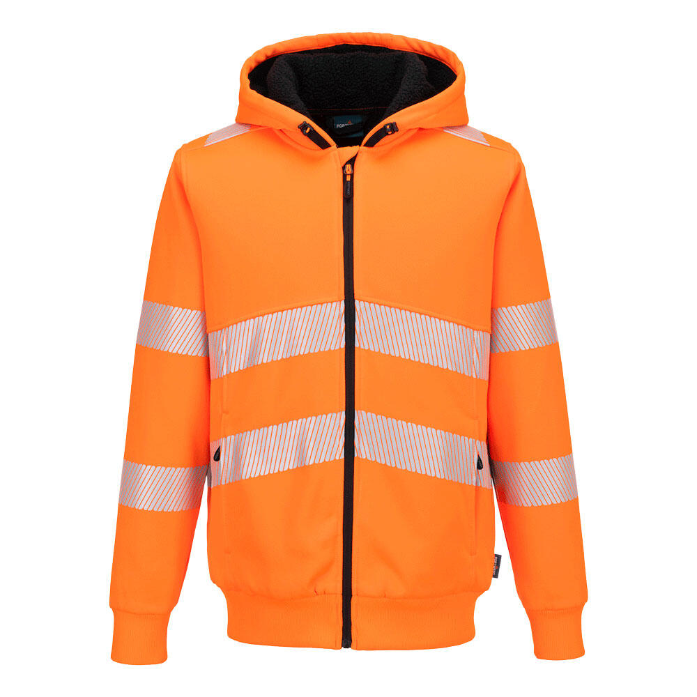 PW321 PW321 Hi-Vis Zipped Winter Hoodie Orange