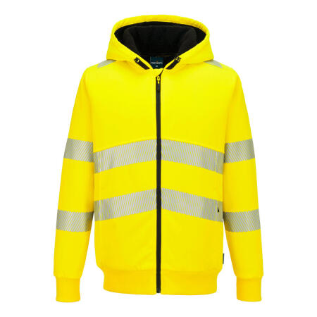 PW321 PW321 Hi-Vis Zipped Winter Hoodie Yellow