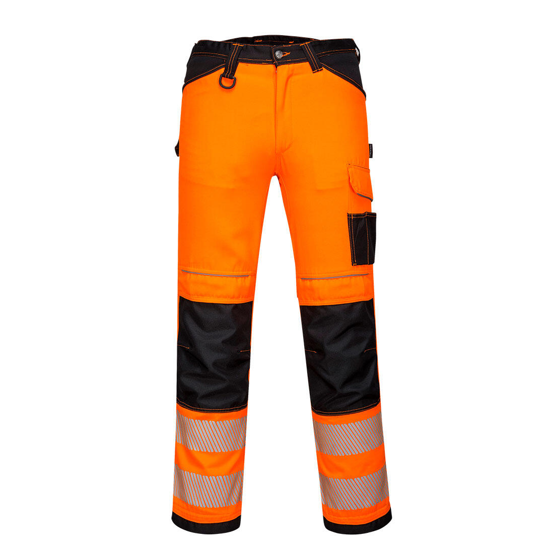 PW340 PW3 Hi-Vis Work Trousers Orange/Black
