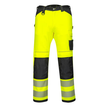PW340 PW3 Hi-Vis Work Trousers Yellow/Black