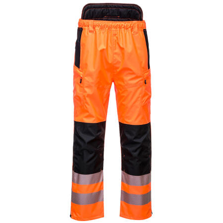 PW342 PW3 Hi-Vis Extreme Rain Trousers Orange/Black