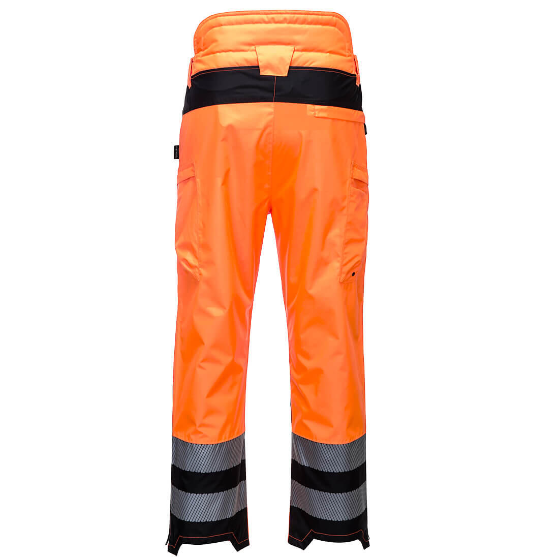 PW342 PW3 Hi-Vis Extreme Rain Trousers Orange/Black - Image 2