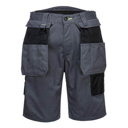 Portwest PW345 PW3 Holster Work Shorts Zoom Grey/Black