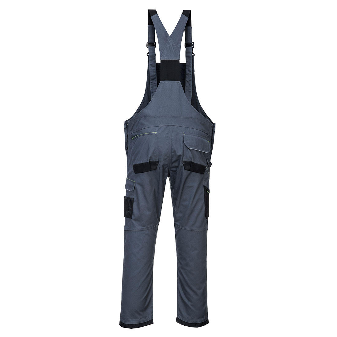 PW346 PW3 Work Bib and Brace Zoom Grey/Black - Image 2