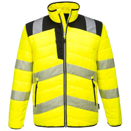PW371 PW3 Hi-Vis Baffle Jacket Yellow/Black