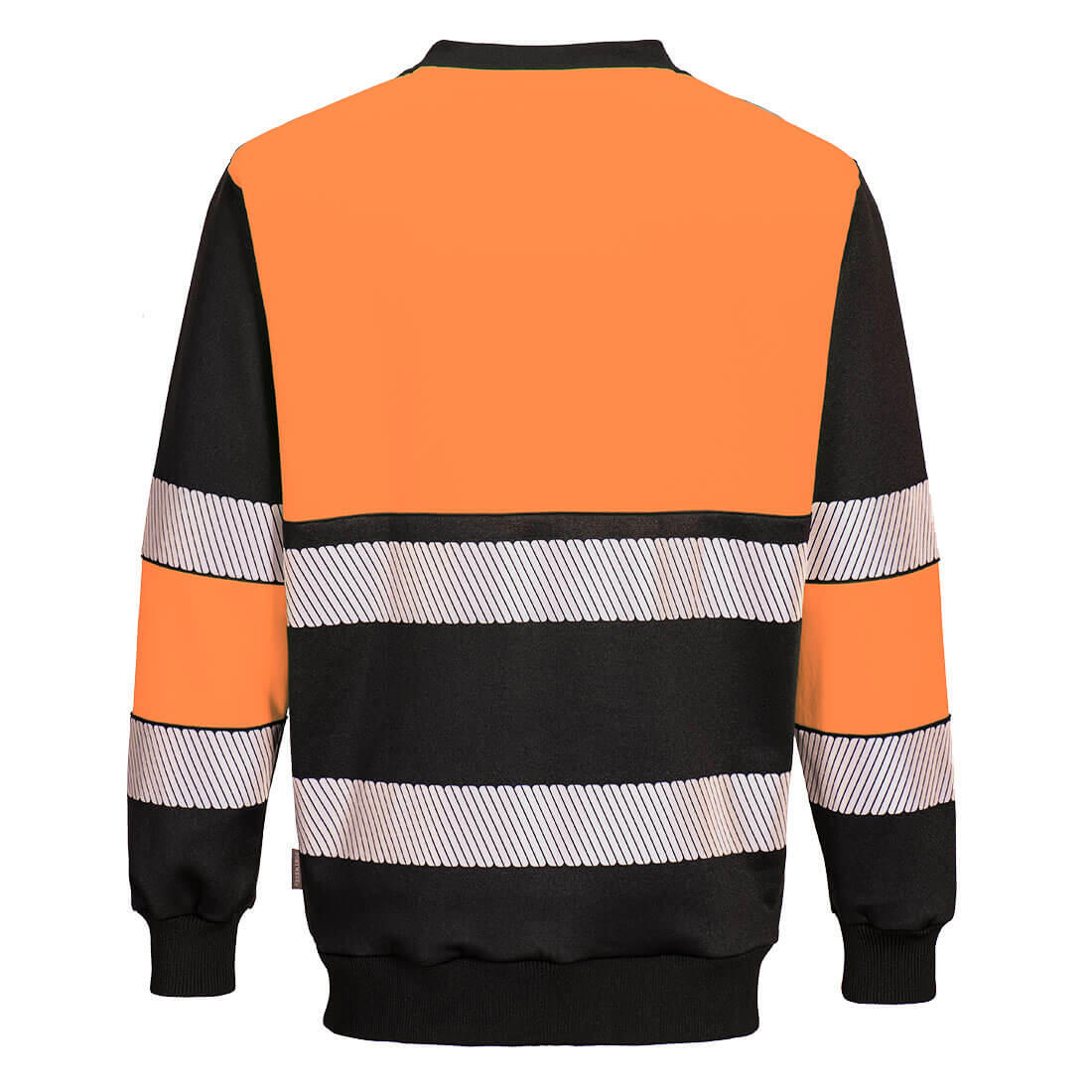 PW376 PW3 Hi-Vis Class 1 Sweatshirt Orange/Black - Image 2