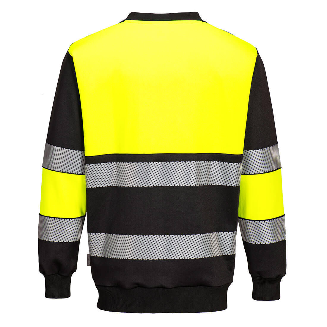 PW376 PW3 Hi-Vis Class 1 Sweatshirt Yellow/Black - Image 2