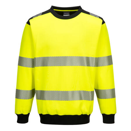 PW379 PW3 Hi-Vis Sweatshirt Yellow/Black