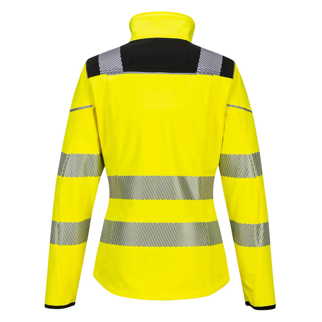 PW381 PW3 Hi-Vis Women's Softshell (3L) Yellow/Black - Image 2