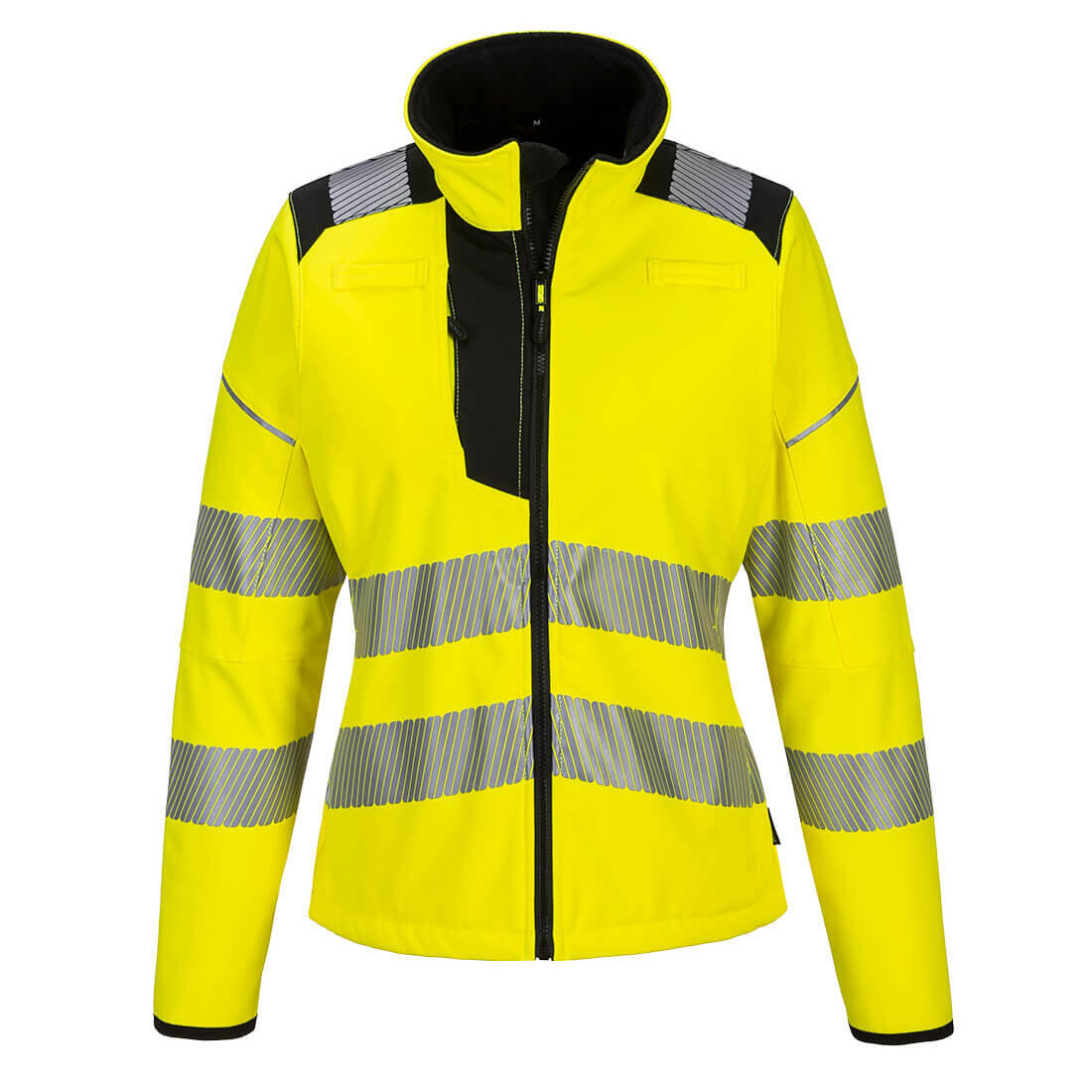 PW381 PW3 Hi-Vis Women's Softshell (3L) Yellow/Black