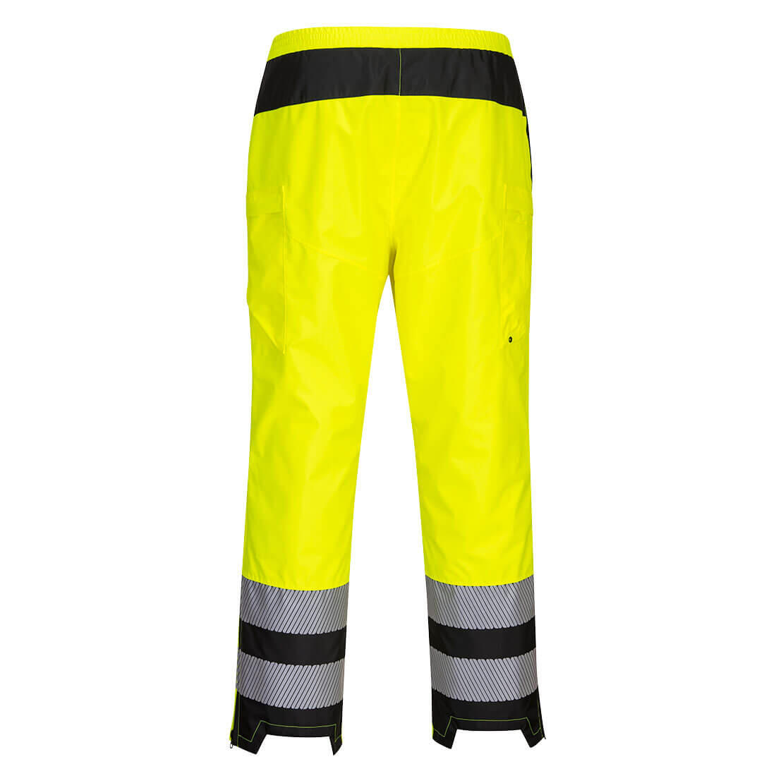PW386 PW3 Hi-Vis Women's Rain Trousers Yellow/Black - Image 2