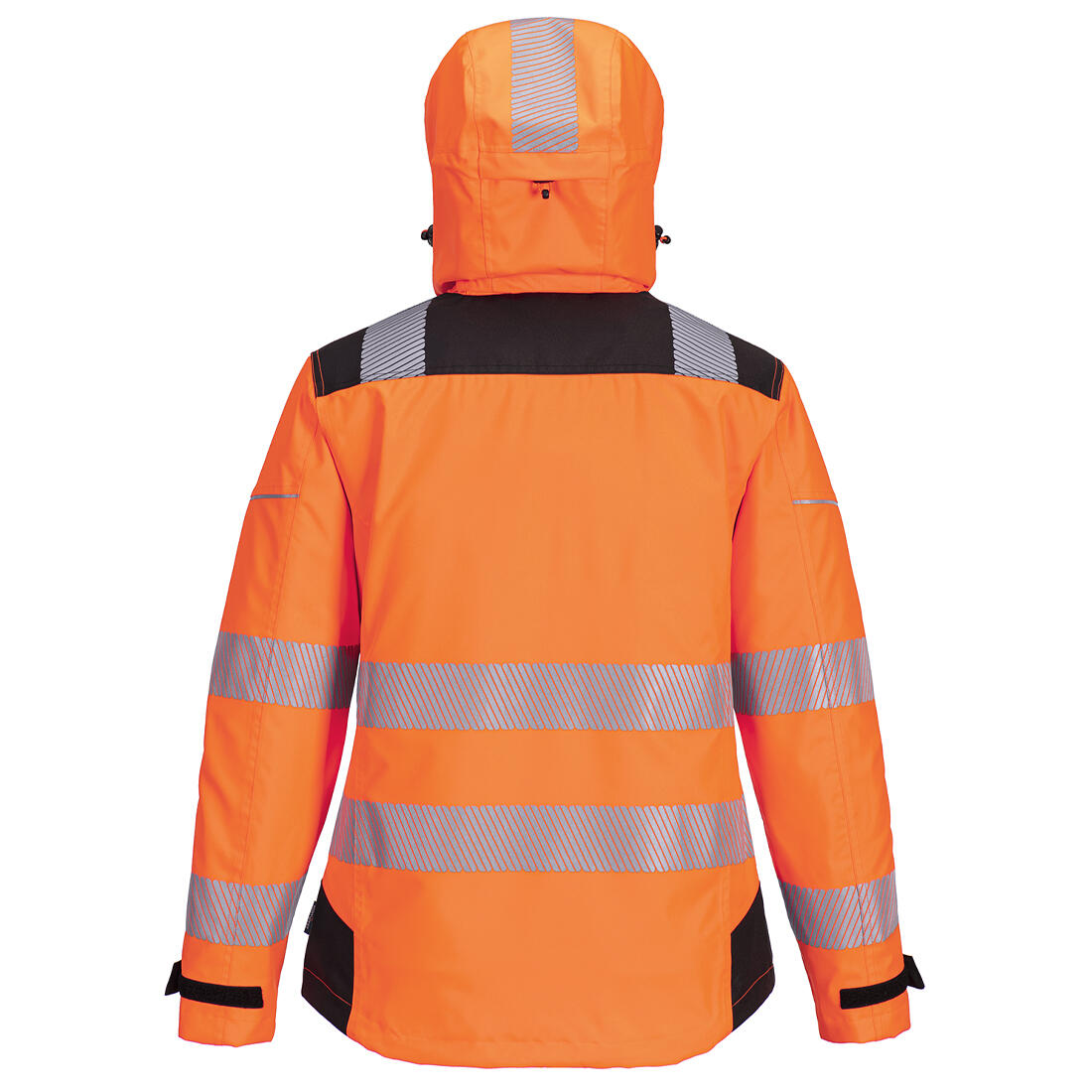 PW389 PW3 Hi-Vis Women's Rain Jacket Orange/Black - Image 2
