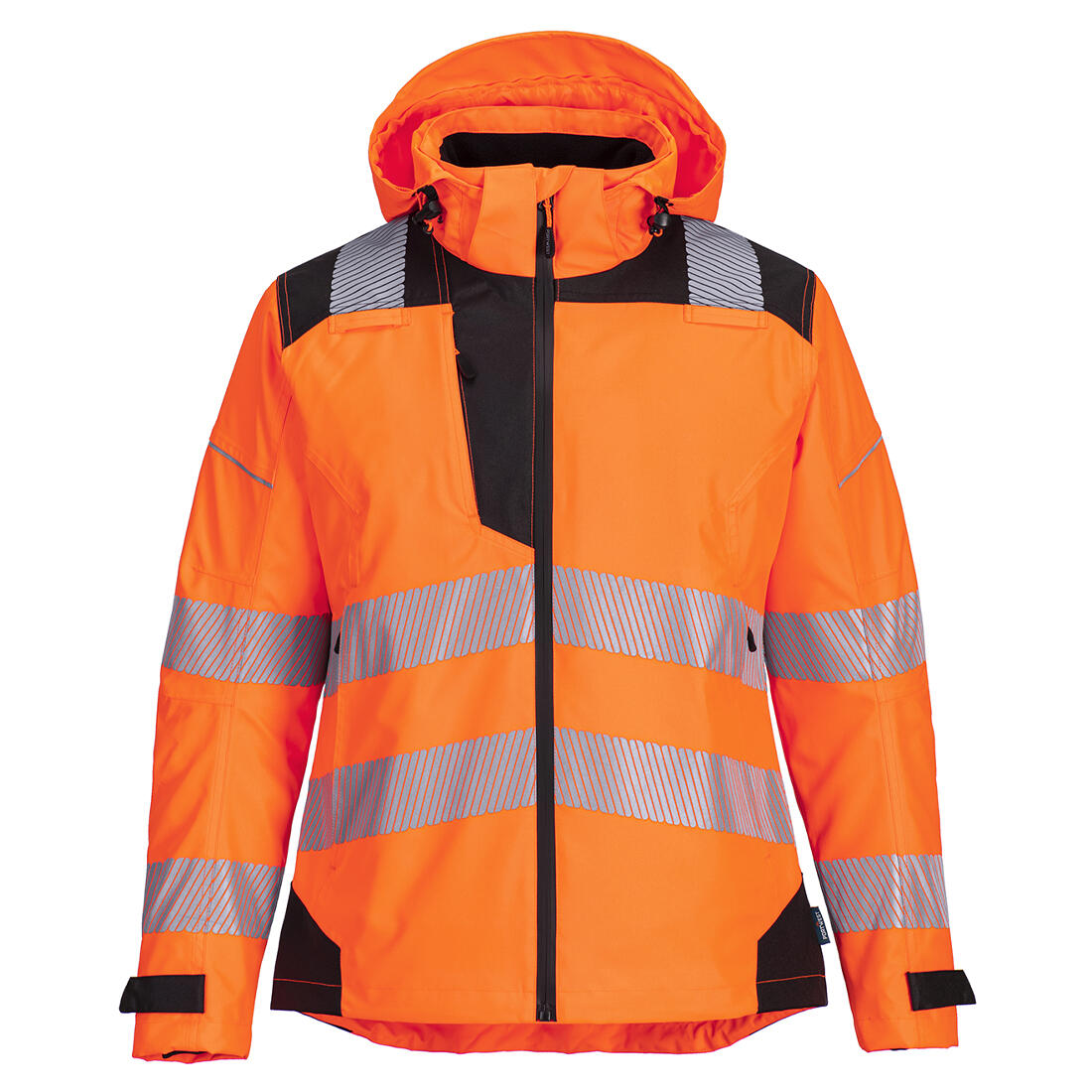 PW389 PW3 Hi-Vis Women's Rain Jacket Orange/Black