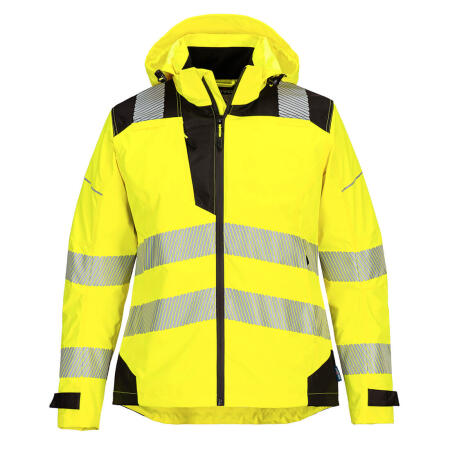 PW389 PW3 Hi-Vis Women's Rain Jacket Yellow/Black