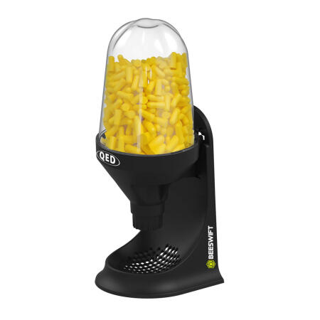 Beeswift Qed Dispenser System With 500 Foam Ear Plugs Black