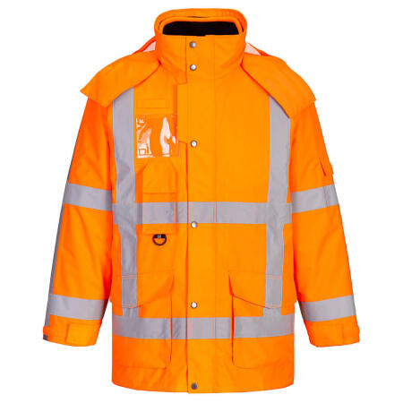 Portwest R461 RWS Hi-Vis 3-in-1 Traffic Jacket Orange