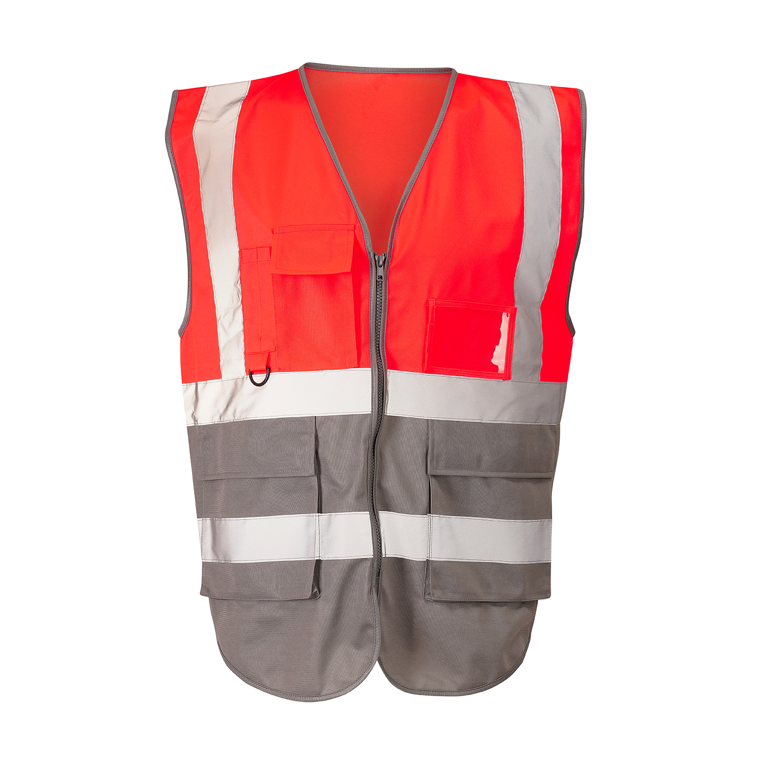 Supertouch Red/Gray Hi-vis 2 tone executive vest