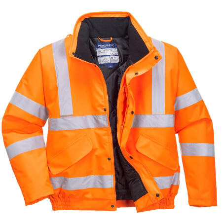 RT32 Hi-Vis Winter Bomber Jacket  Orange