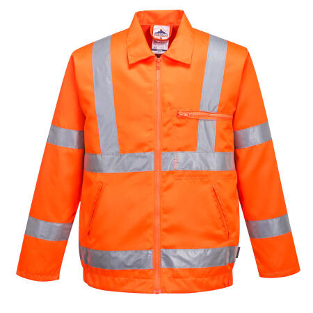 RT40 Hi-Vis Polycotton Bomber Jacket  Orange