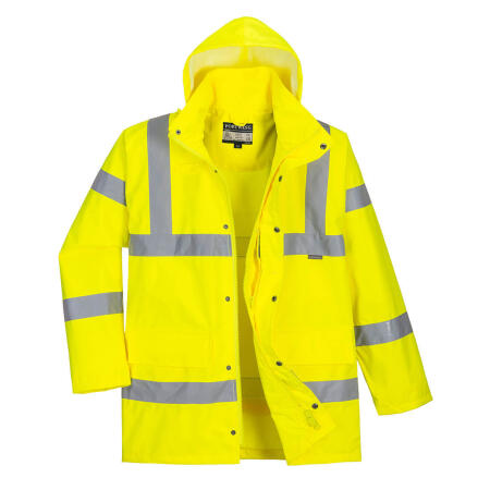 RT60 Hi-Vis Breathable Rain Traffic Jacket Yellow