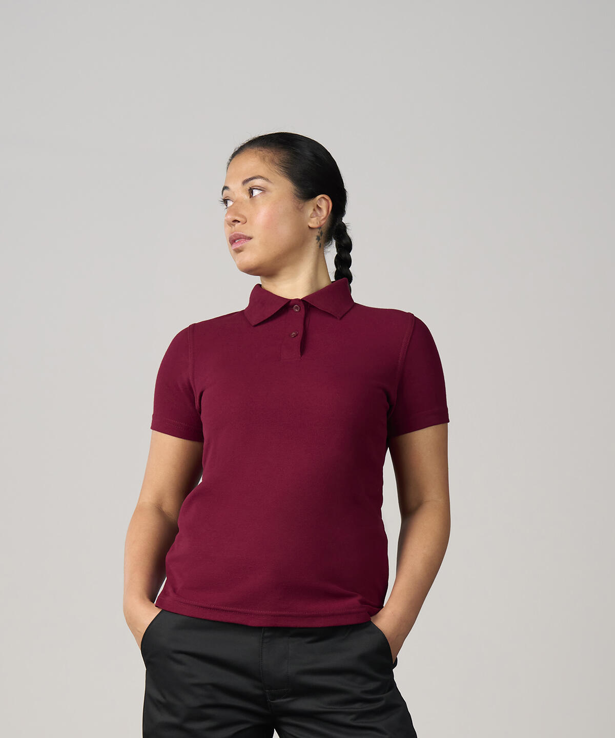 RX01F Women's pro polo Black - Image 2