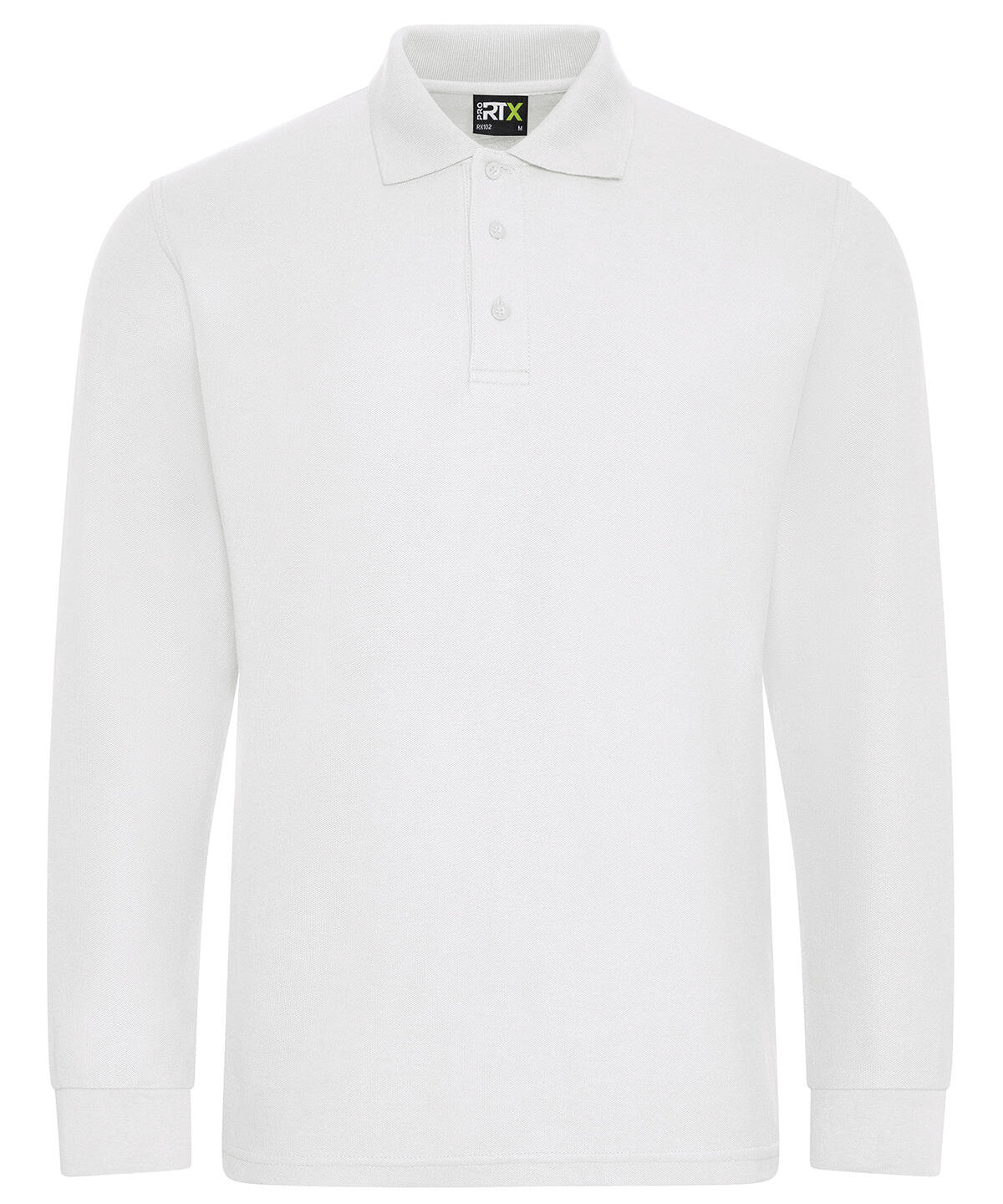 ProRTX RX102 Pro long sleeve polo White