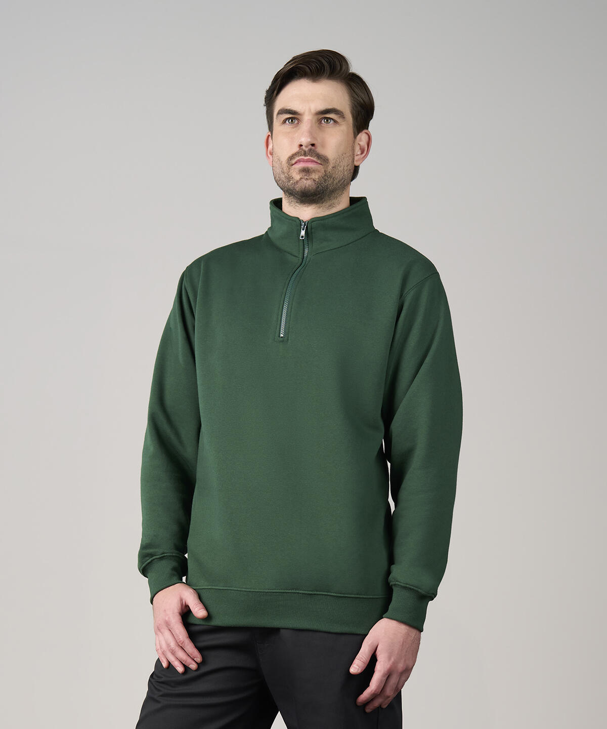 RX305 Pro ¼-neck zip sweatshirt Black - Image 2