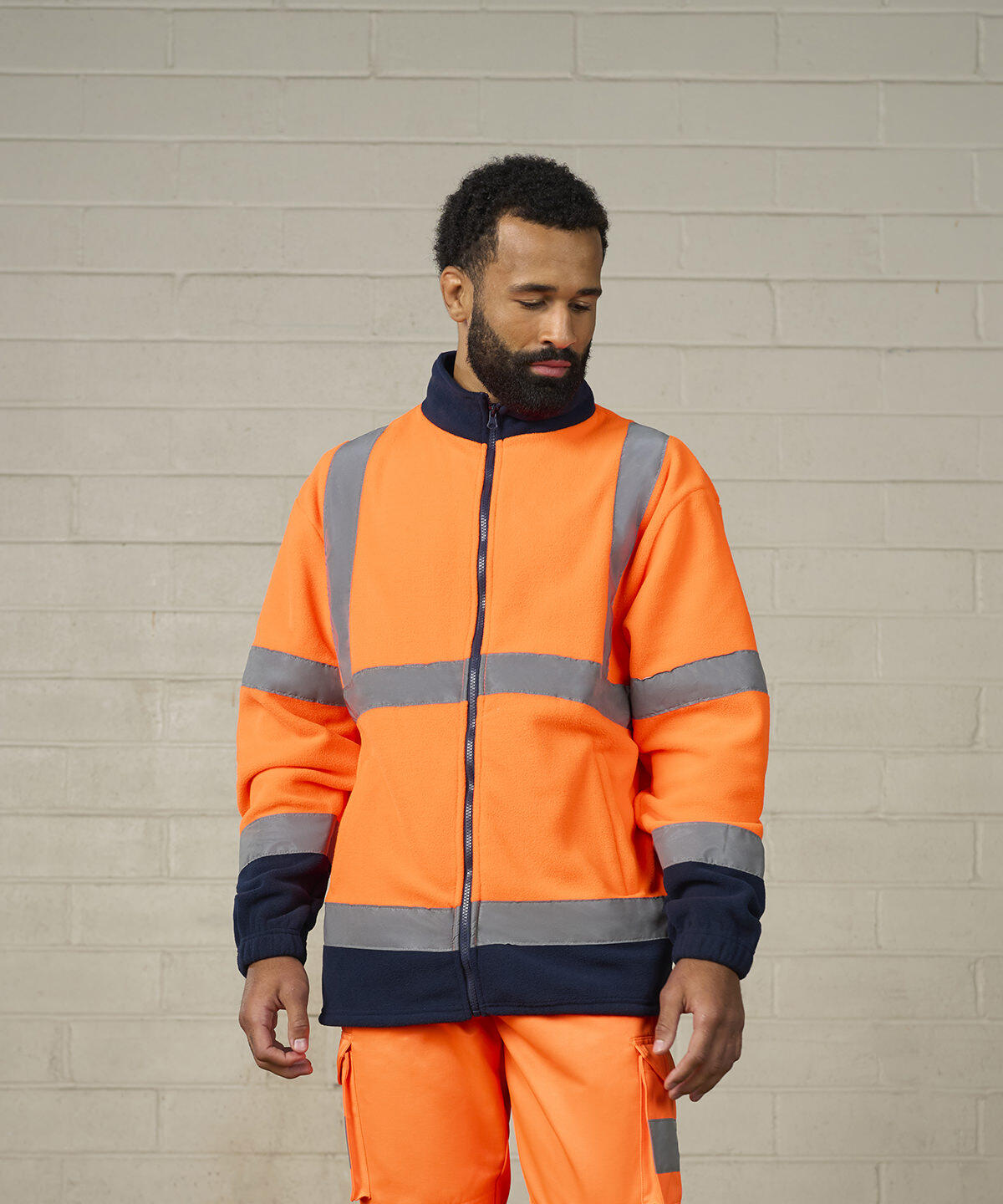 RX750 High visibility full-zip fleece Yellow - Image 2