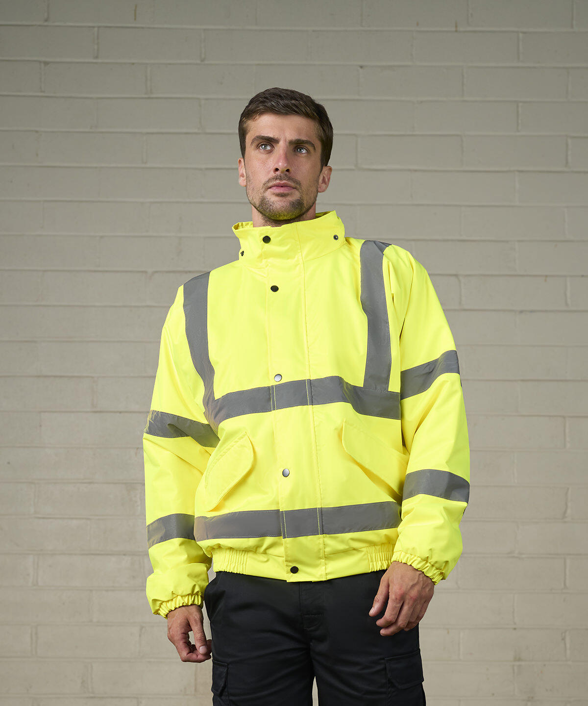 RX770 High visibility bomber jacket Yellow - Image 2