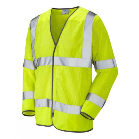 LEO Workwear FREMINGTON ISO 20471 Cl 3 Coolviz Sleeved Waistcoat HV YELLOW
