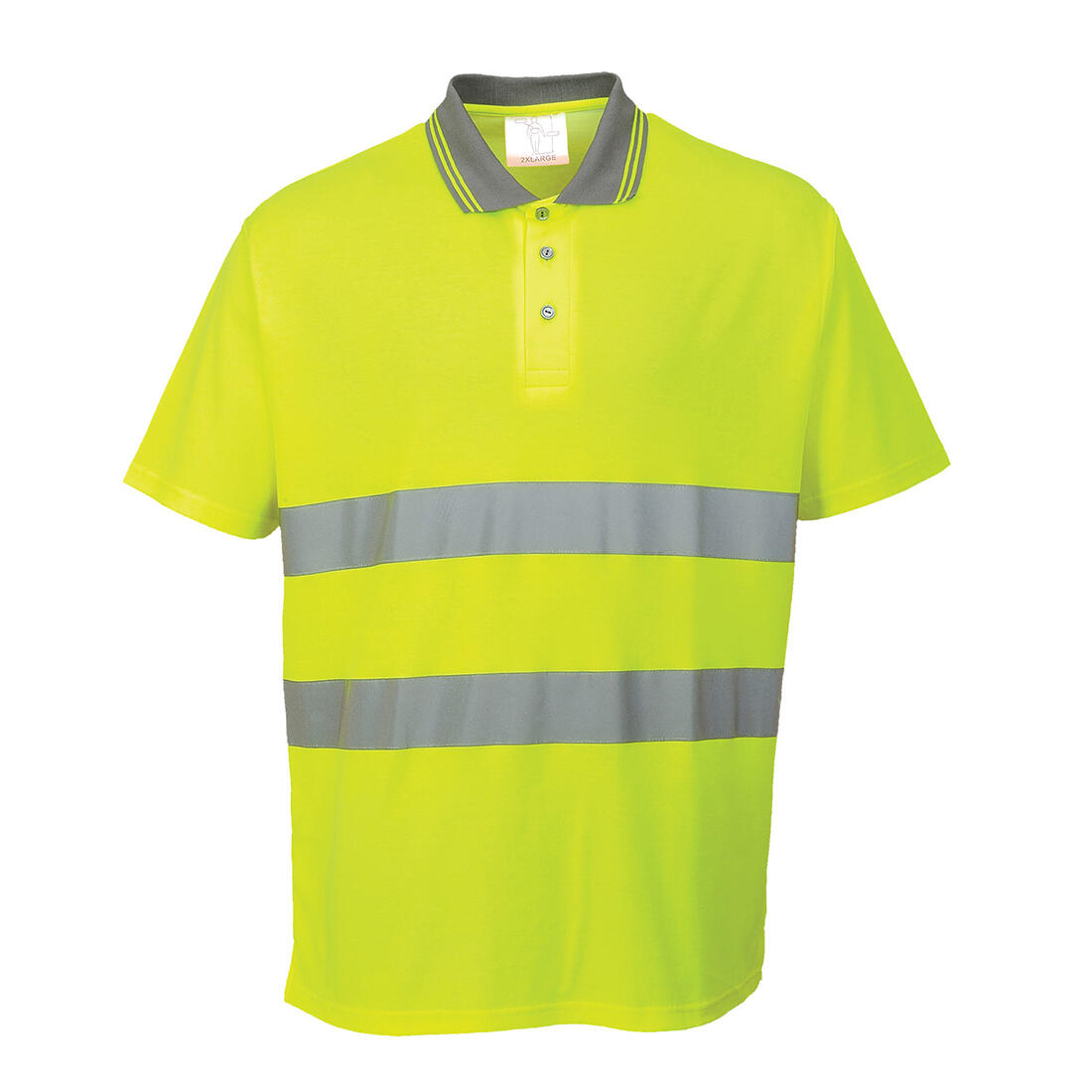 S171 Hi-Vis Cotton Comfort Polo Shirt S/S Yellow