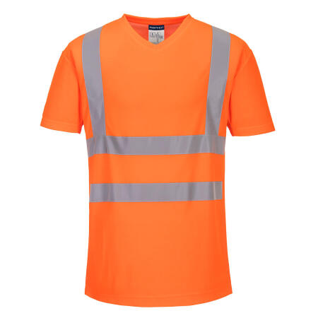 S179 Hi-Vis Cotton Comfort Mesh Insert T-Shirt S/S  Orange