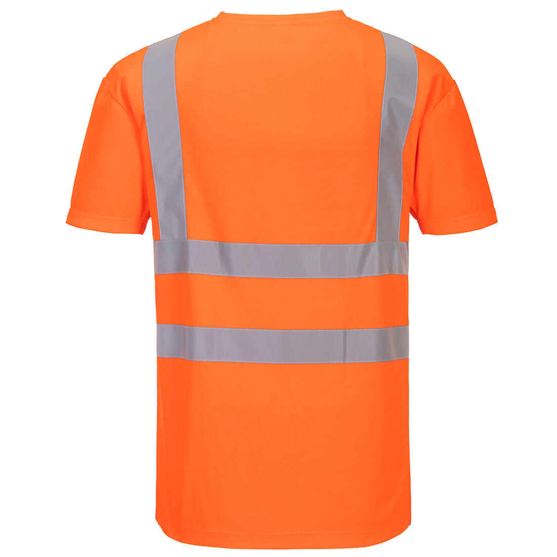 S179 Hi-Vis Cotton Comfort Mesh Insert T-Shirt S/S Orange - Image 2