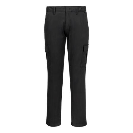 S231 Stretch Slim Fit Combat Trousers Black