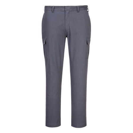Portwest S231 Stretch Slim Fit Combat Trousers Charcoal Grey
