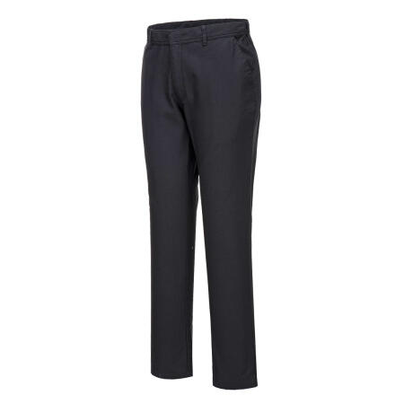 S232 Stretch Slim Chino Trousers Black Short