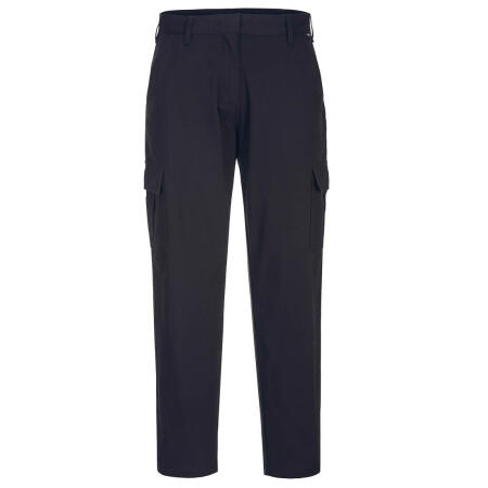 S233 Women's Stretch Cargo Trousers Black