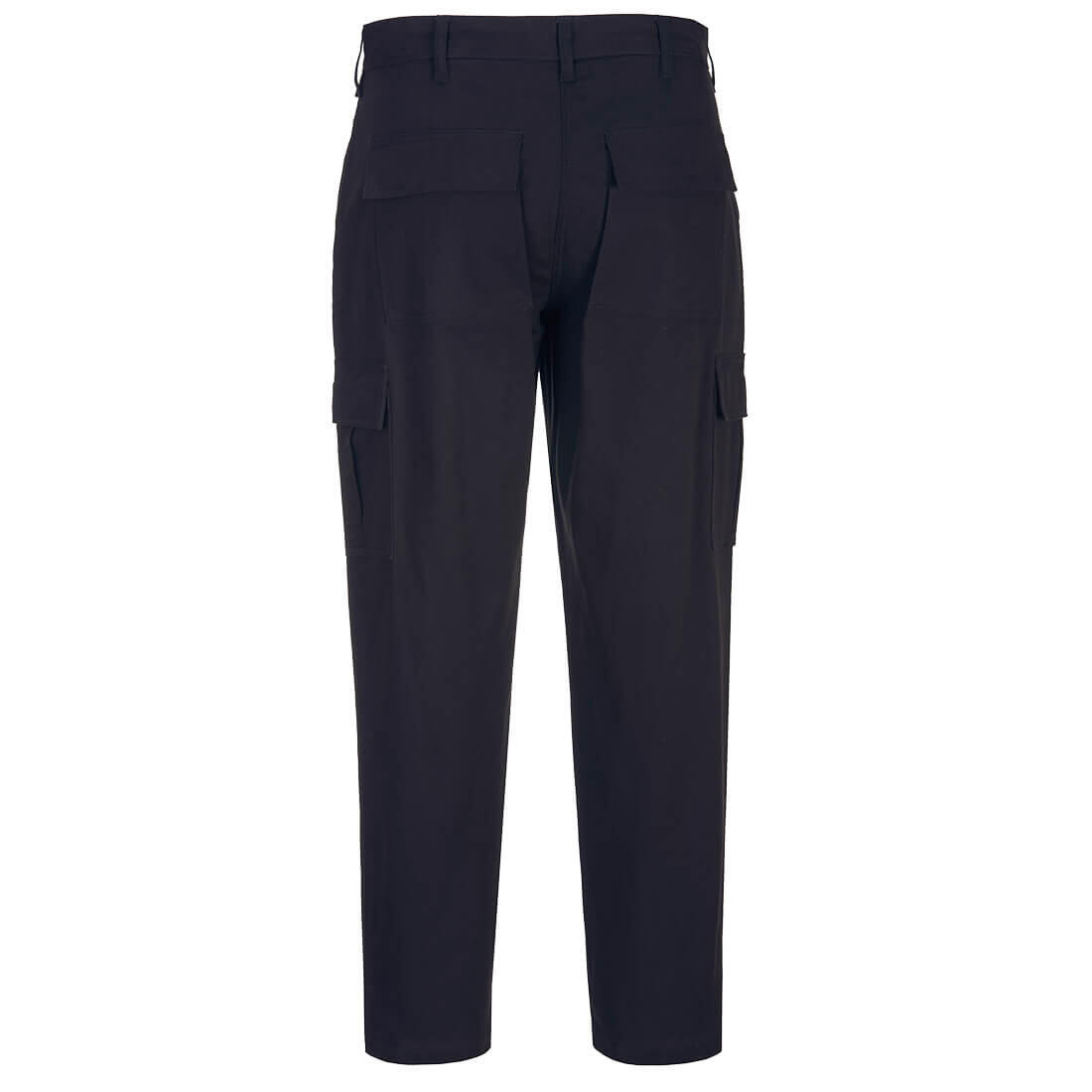 S233 Women's Stretch Cargo Trousers Black - Image 2