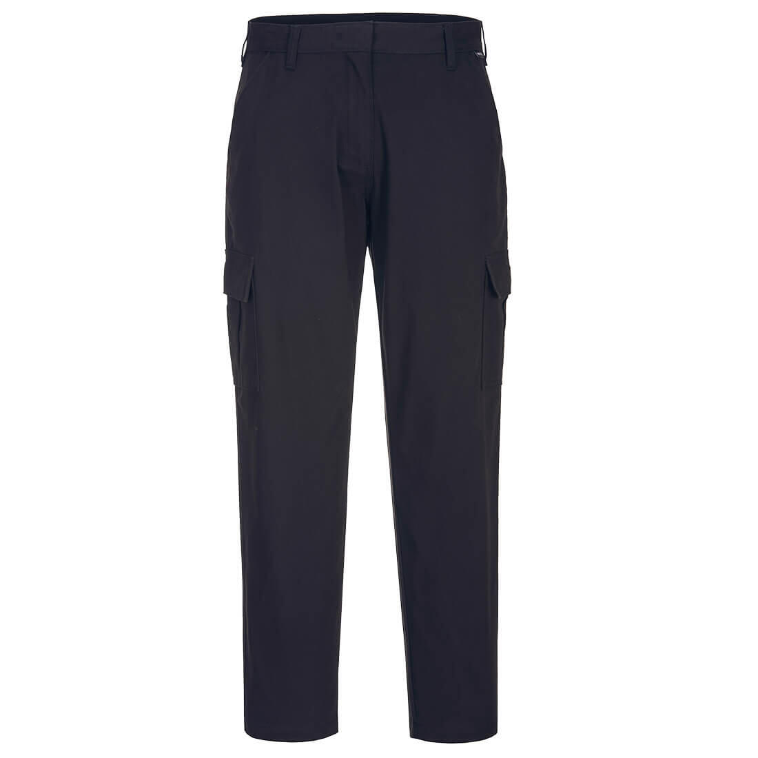 S233 Women's Stretch Cargo Trousers Black
