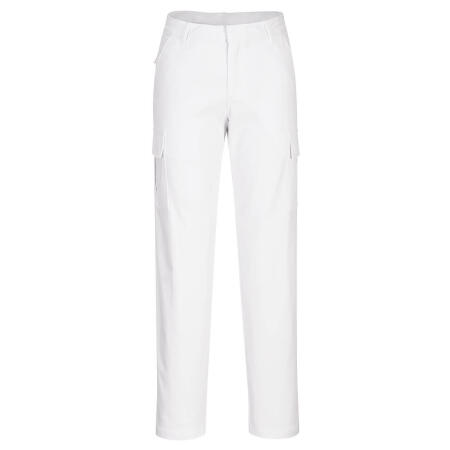 Portwest S233 Women's Stretch Cargo Trousers White