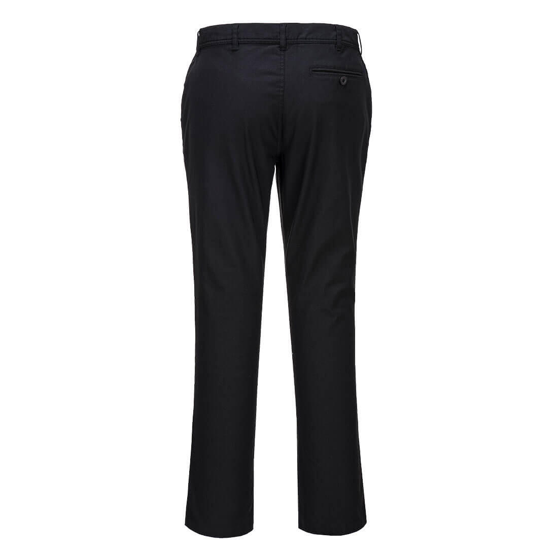 S235 Women's Stretch Slim Chino Trousers Black - Image 2