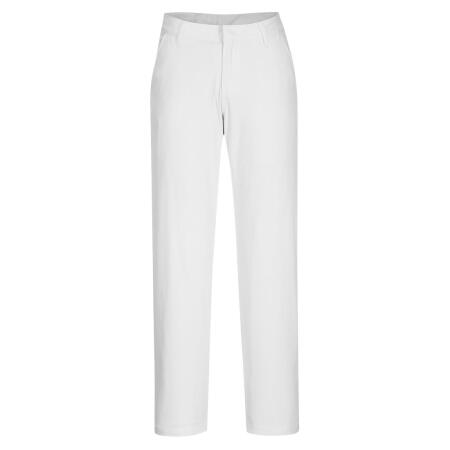 Portwest S235 Women's Stretch Slim Chino Trousers White