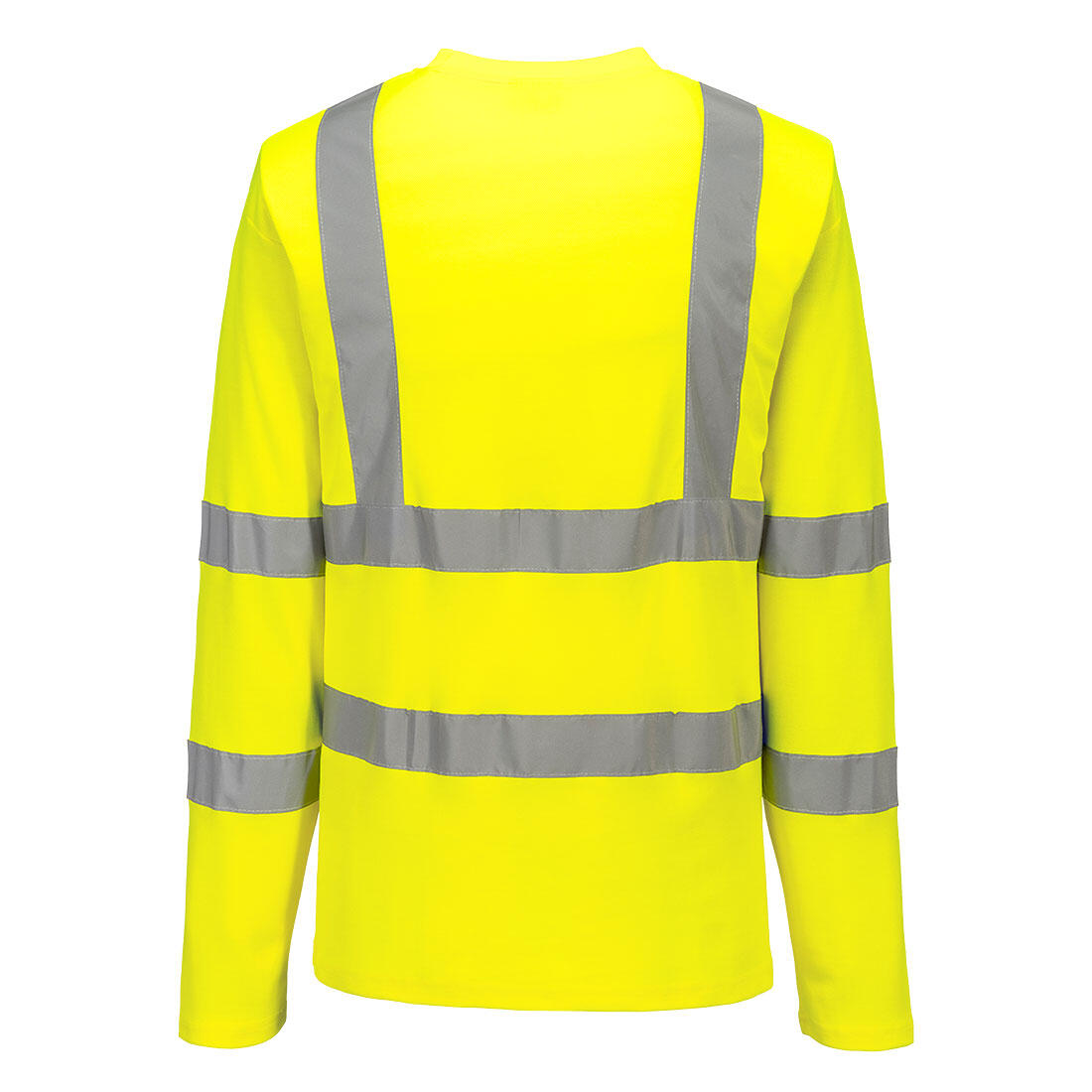 S278 Hi-Vis Cotton Comfort T-Shirt L/S Yellow - Image 2