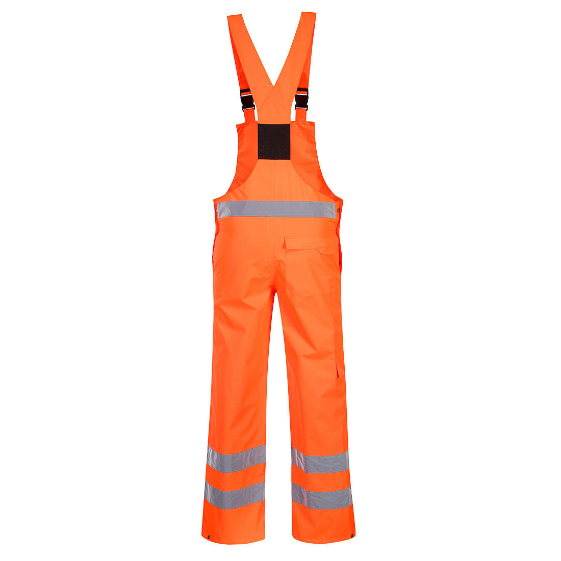 S388 Hi-Vis Breathable Rain Bib and Brace Orange - Image 2