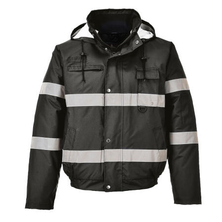 S434 Iona Winter Bomber Jacket Black