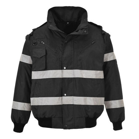 S435 Iona 4-in-1 Bomber Jacket Black