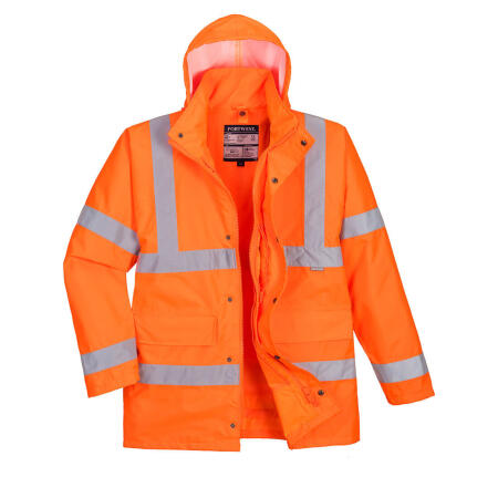 S468 Hi-Vis 4-in-1 Traffic Jacket Orange